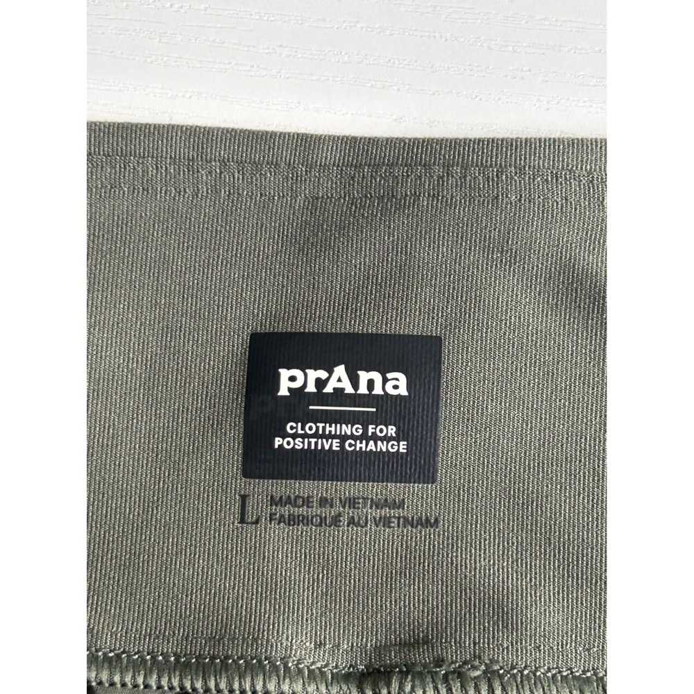 Prana Halle Shorts II Olive Green Hiking Outdoor Stretch Women Large 1971231 - Picture 6 of 11